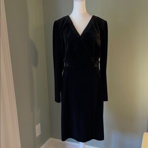 ANTONIO MELANI Elegant Black Velvet Dress Sz 12